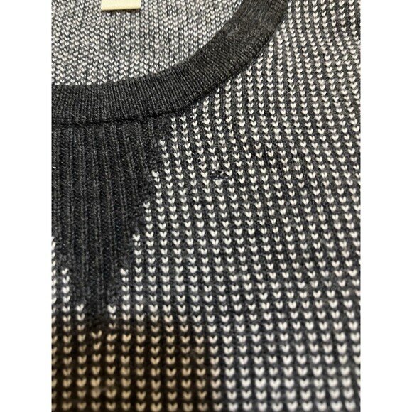 Good Threads Men’s Blue and White 100% Merino Wool Crew Neck Sweater Size L - Picture 4 of 6